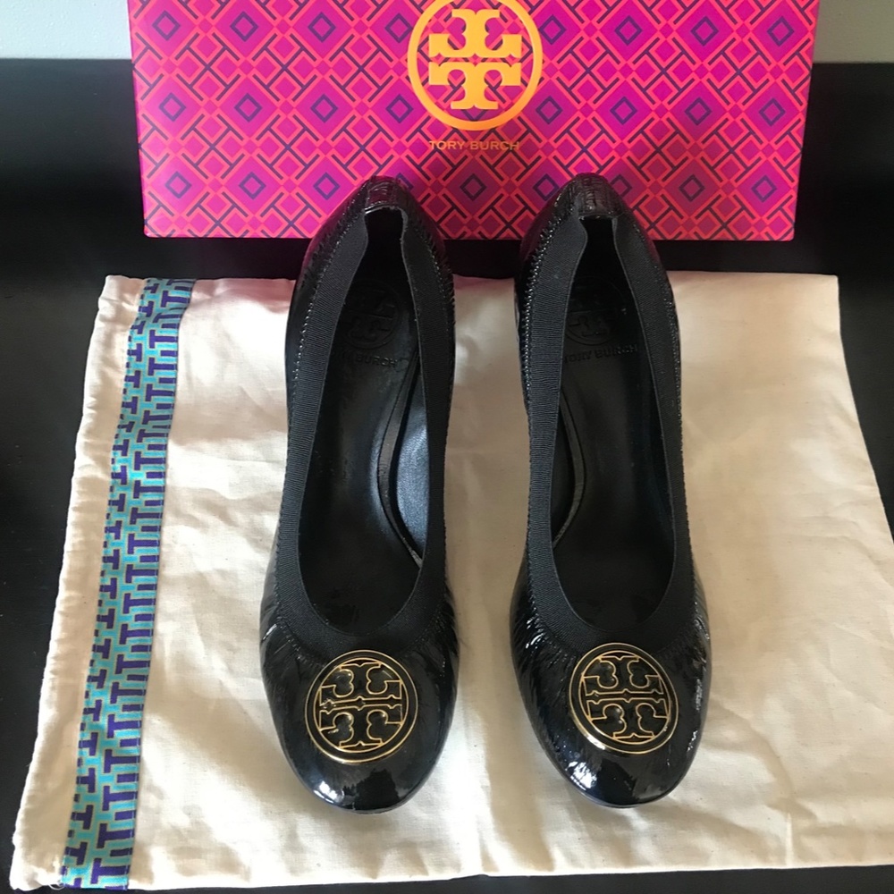 Like New! Tory Burch Caroline Patent Heels Size 8.5
